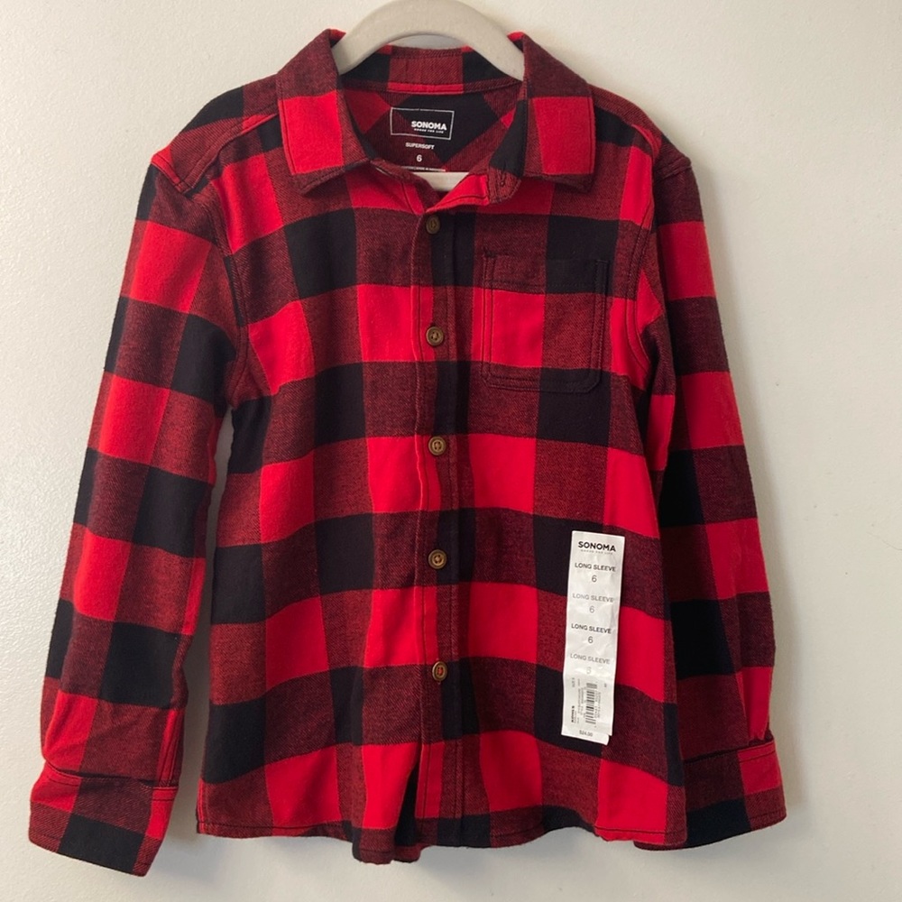 NWT super soft flannel button down